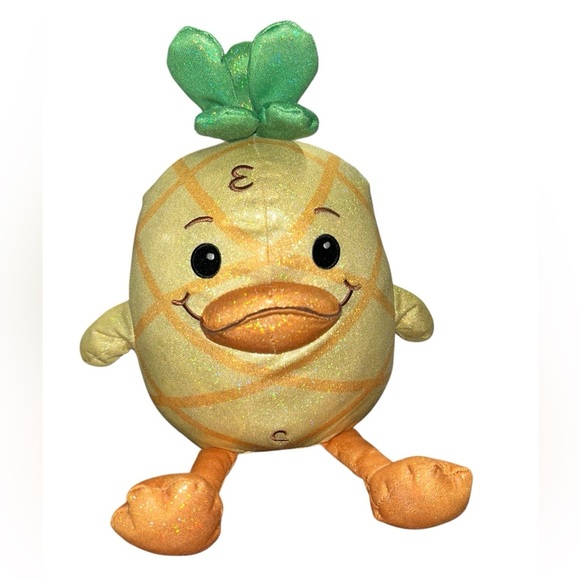 Moriah Elizabeth 11” Sparkle Georgie Duck Pineapple Large Plush Merch Yellow - Picture 1 of 7
